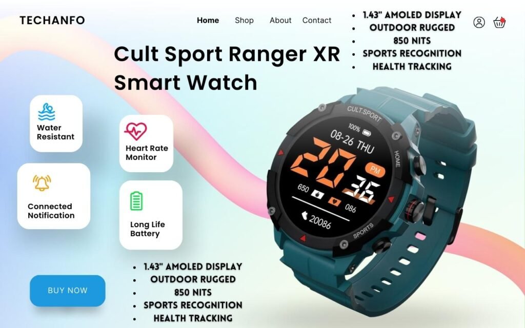 Cult Sport Ranger XR Smart Watch Features