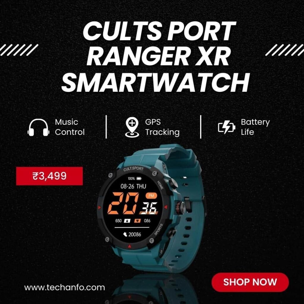 Cult Sport Ranger XR Smartwatch is one of the top 2 smart watches.