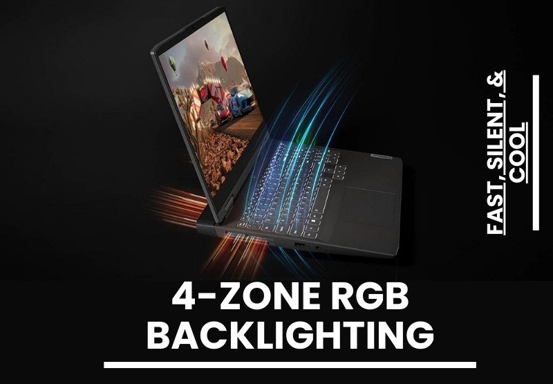 4-zone RGB backlighting